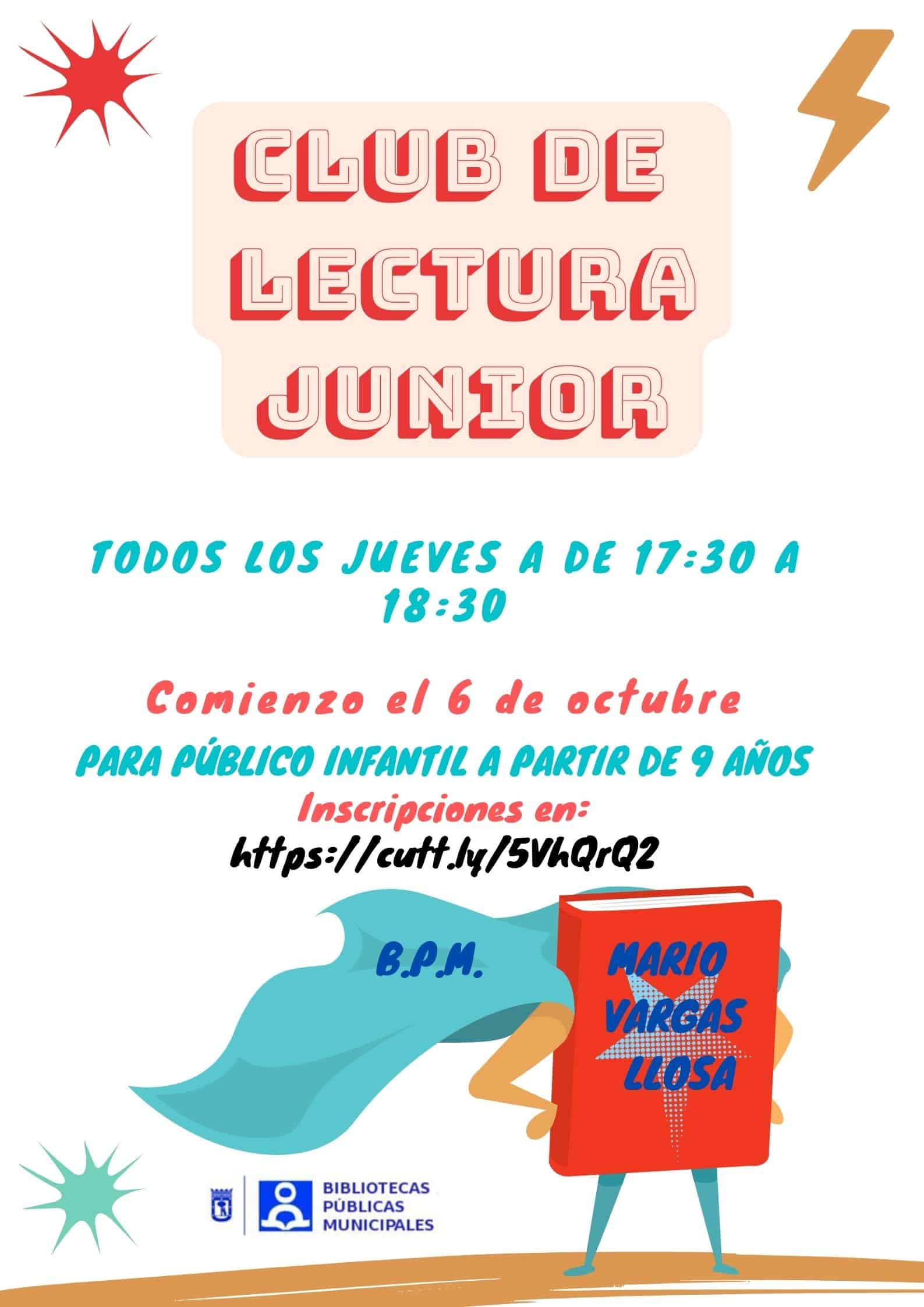 Club de lectura junior - Biblioteca Vargas Llosa | CEIP Isabel la Católica ( Madrid)